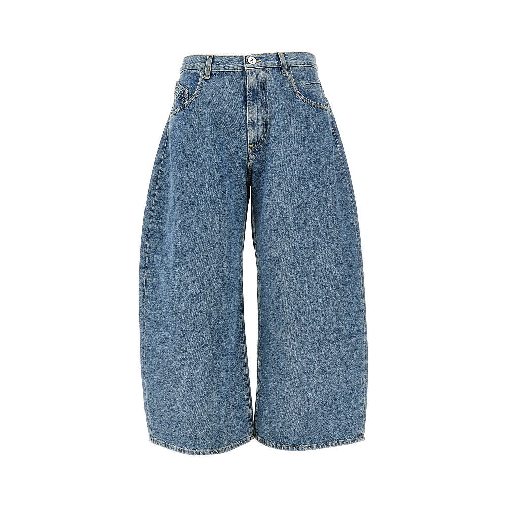 THE ATTICO 26 cropped wide leg jeans
