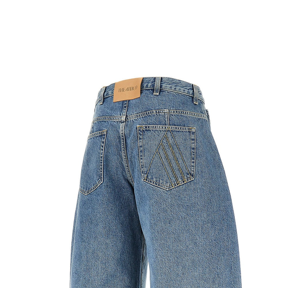 THE ATTICO 26 cropped wide leg jeans