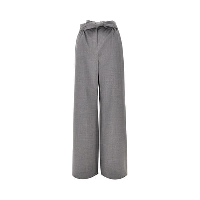wool parachute pants with belt