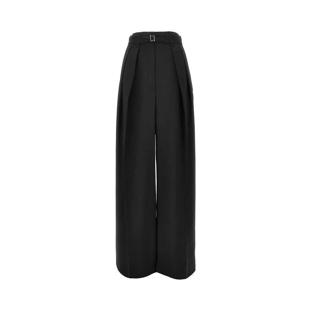 SPORTMAX 40 wide leg wool pants with darts