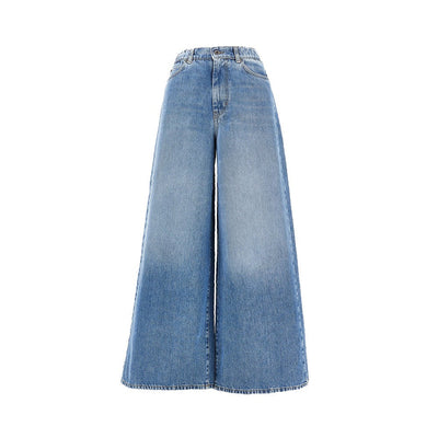 wide leg jeans with elasticated waist