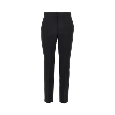 stretch wool canvas cropped pants