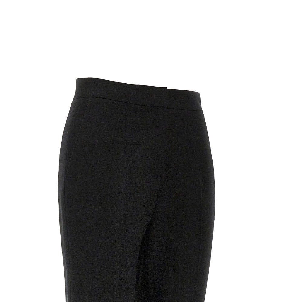 MSGM 40 canvas cropped straight leg pants