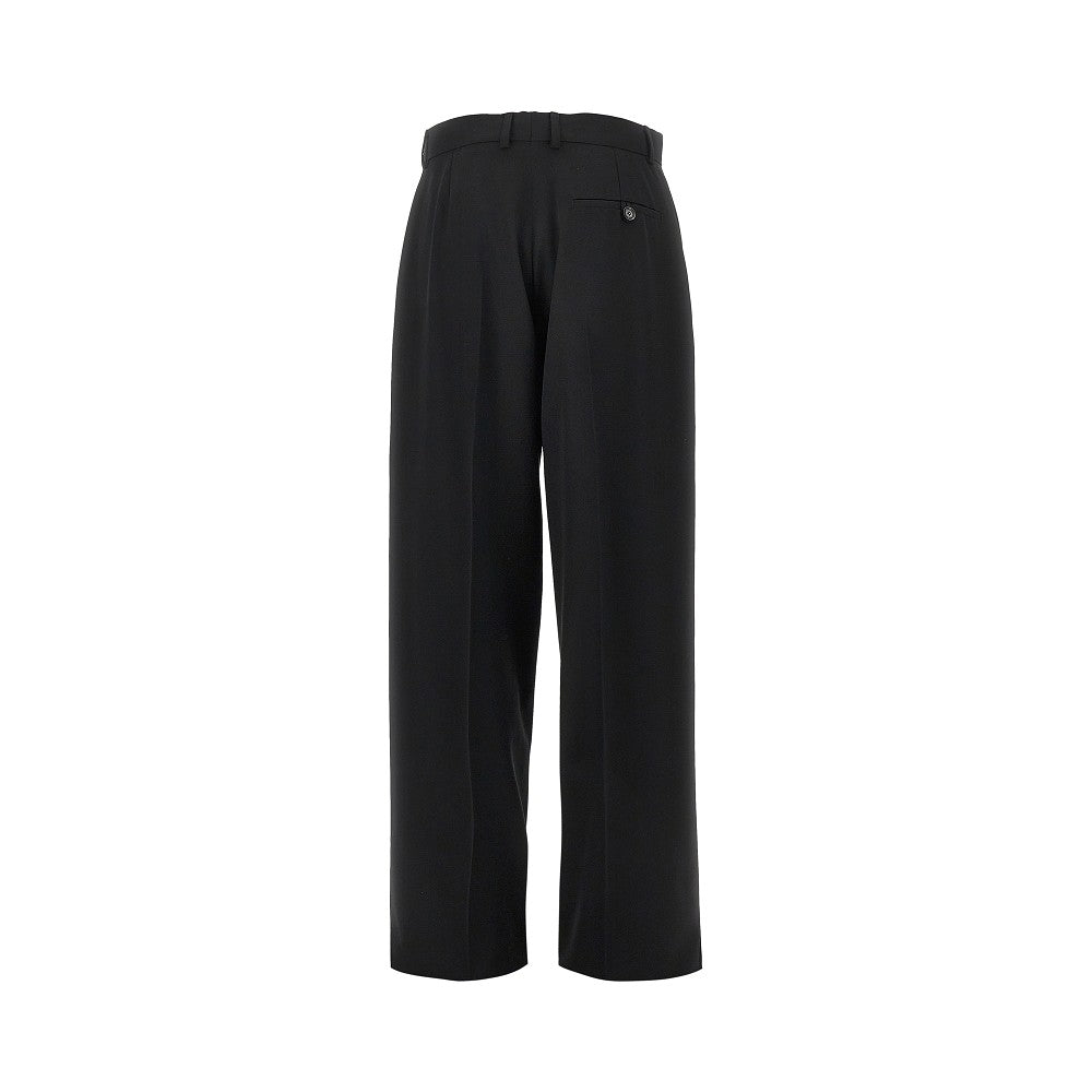 STELLA MCCARTNEY 44 wool pants with embroidered flowers