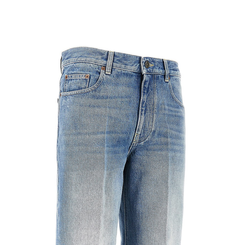 VALENTINO 30 cuffed-effect straight jeans