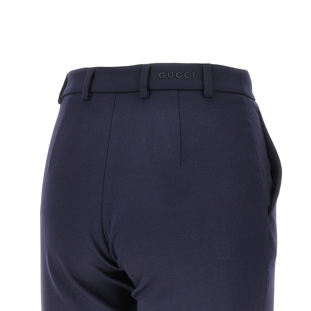 GUCCI 40 stretch wool and silk-blend pants