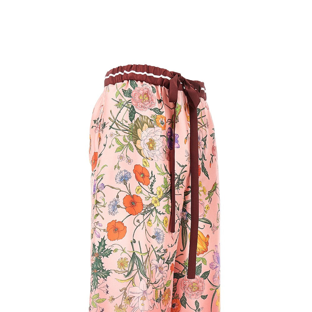 GUCCI 44 printed silk pants