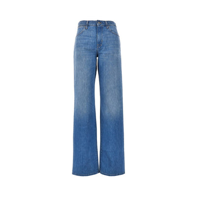 délavé cotton denim jeans
