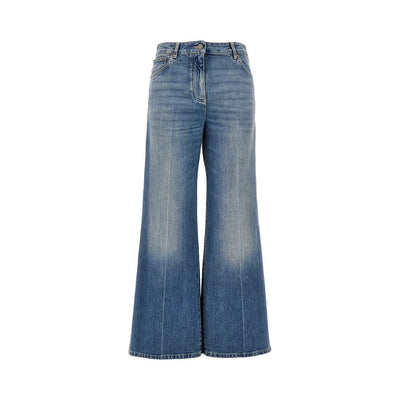 vgold details flared jeans