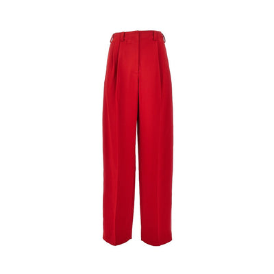 crepe cady pants with double pleat