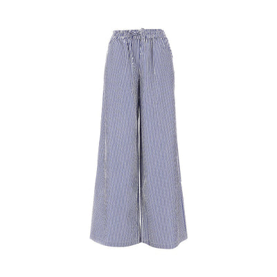 strass-embellished poplin pants