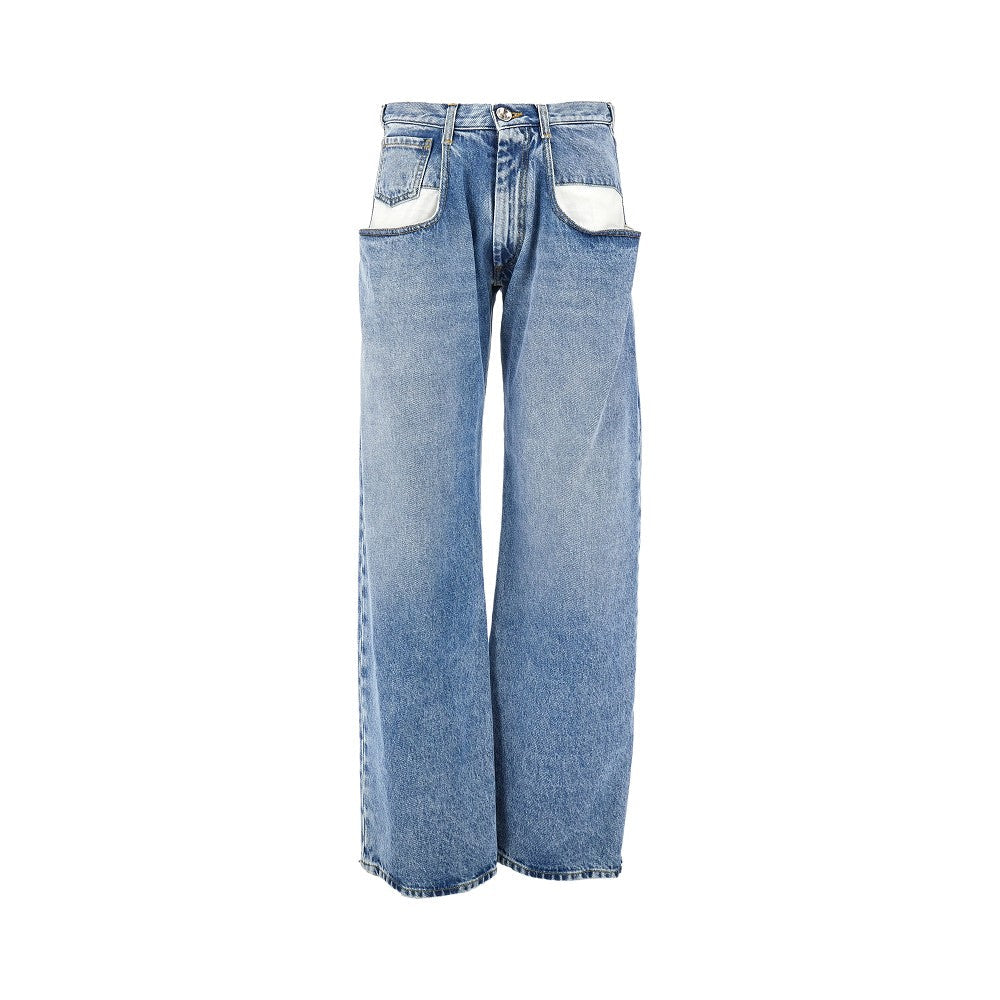 MAISON MARGIELA 40 straight leg jeans with dropped pockets