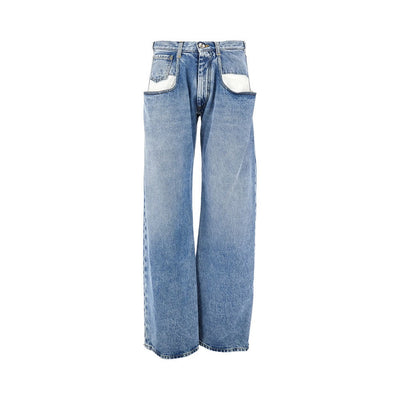 straight leg jeans with dropped pockets
