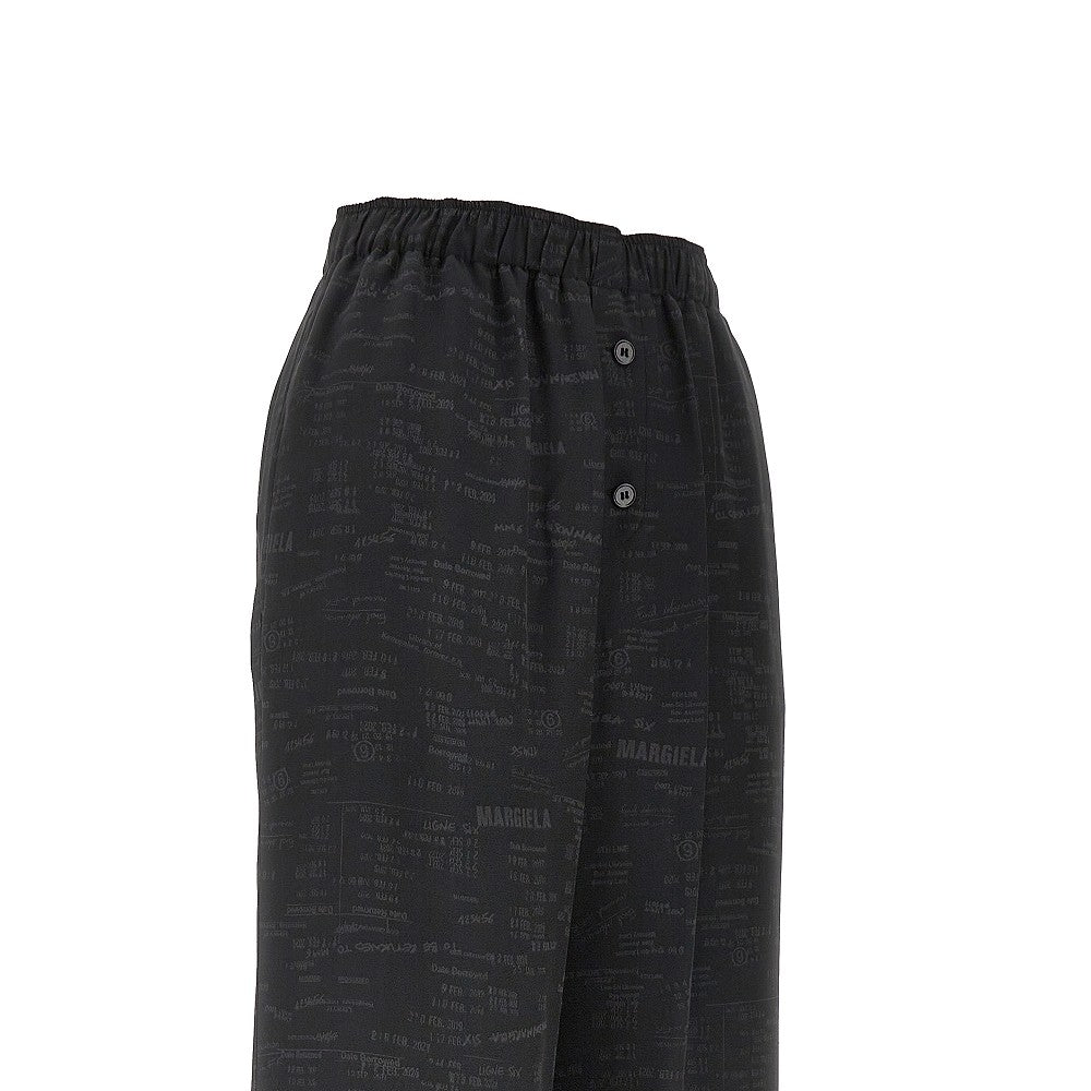 MM6 40 jacquard satin pyjama pants