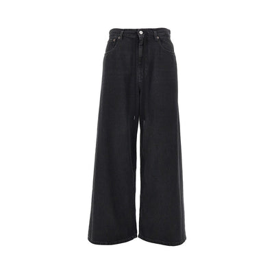 oversized jeans with drawstring