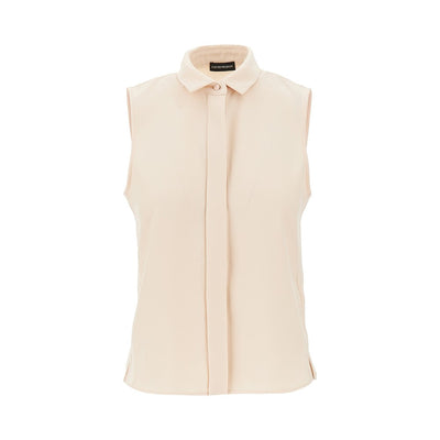 twill top with collar