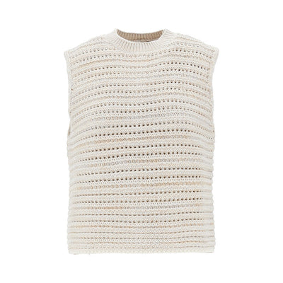 openworked knit top