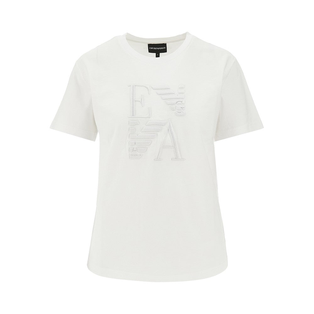 EMPORIO ARMANI S organic cotton t-shirt with logo embroidery