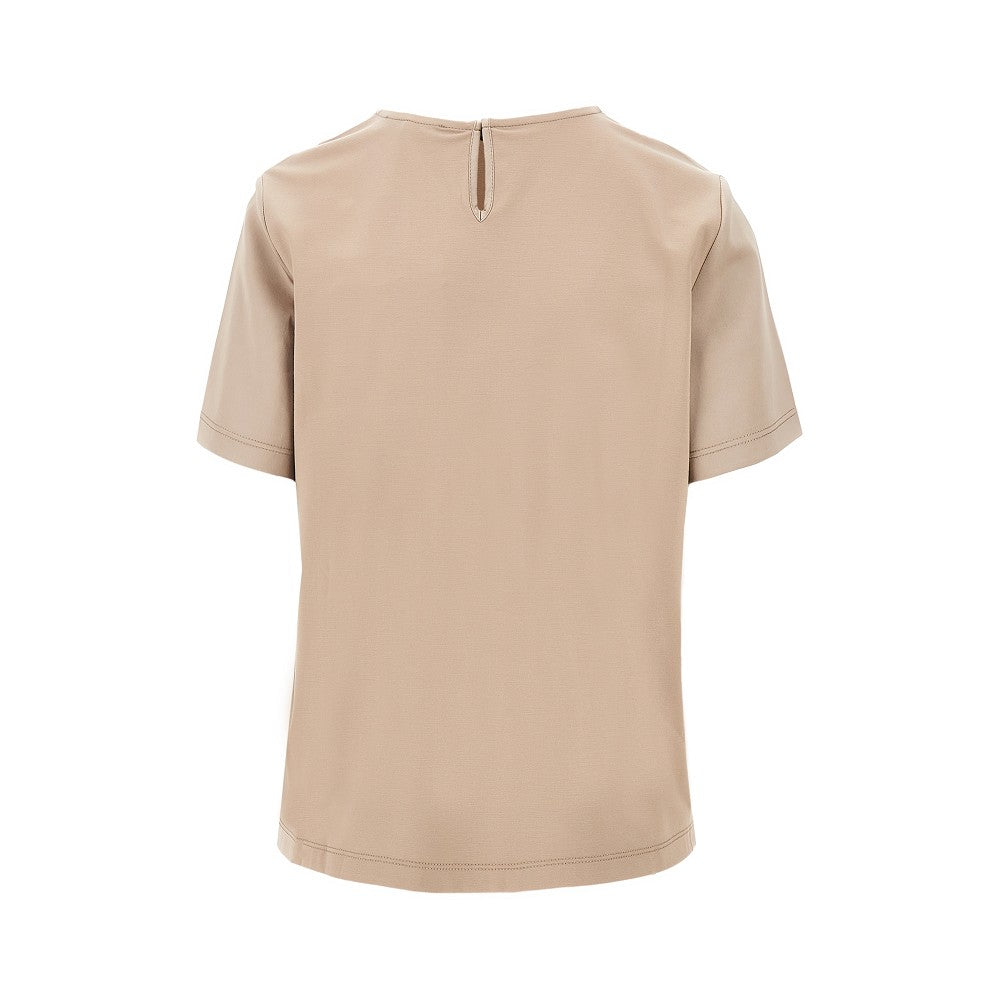 MAX MARA WEEKEND XS jersey and satin t-shirt