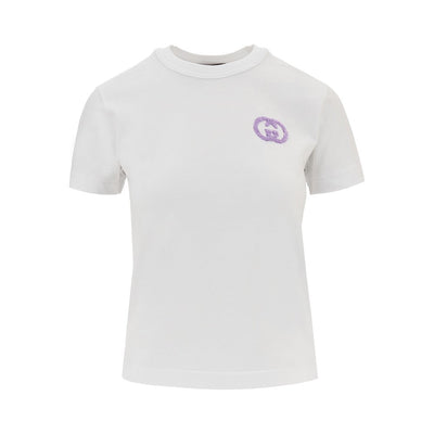 terry interlocking gg embroidery t-shirt