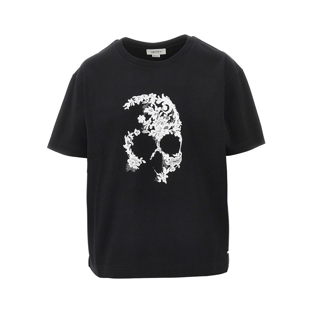 ALEXANDER MCQUEEN 38 lace skull t-shirt