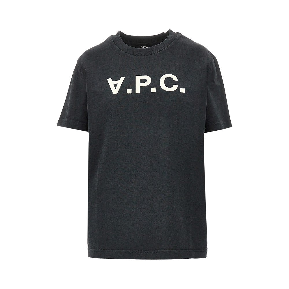 A.P.C. XS flocked logo t-shirt