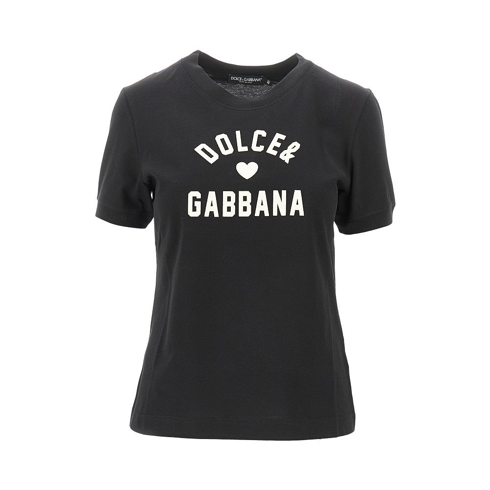 DOLCE&GABBANA 40 logo patch t-shirt