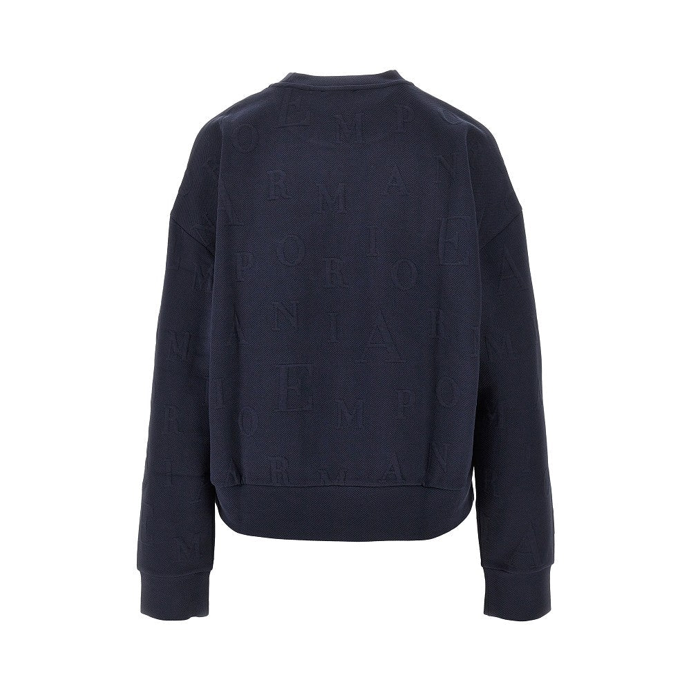 EA BODYWEAR L embossed logo motif crewneck sweatshirt