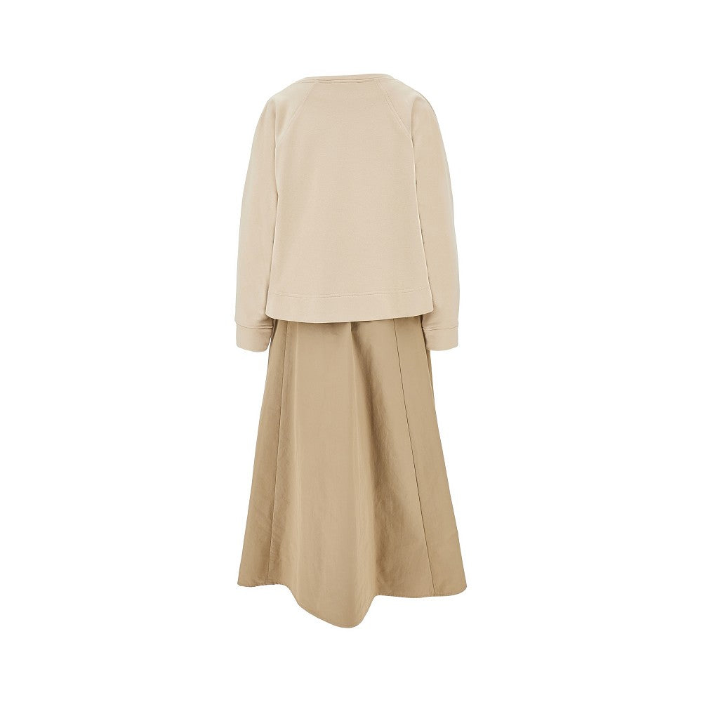 MAX MARA WEEKEND S midi dress and sweatshirt set