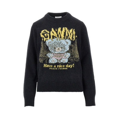 forest teddy wool-blend sweater