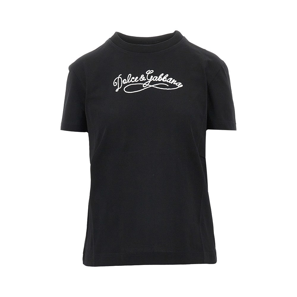 DOLCE&GABBANA 38 full-zip hoodie with logo patch