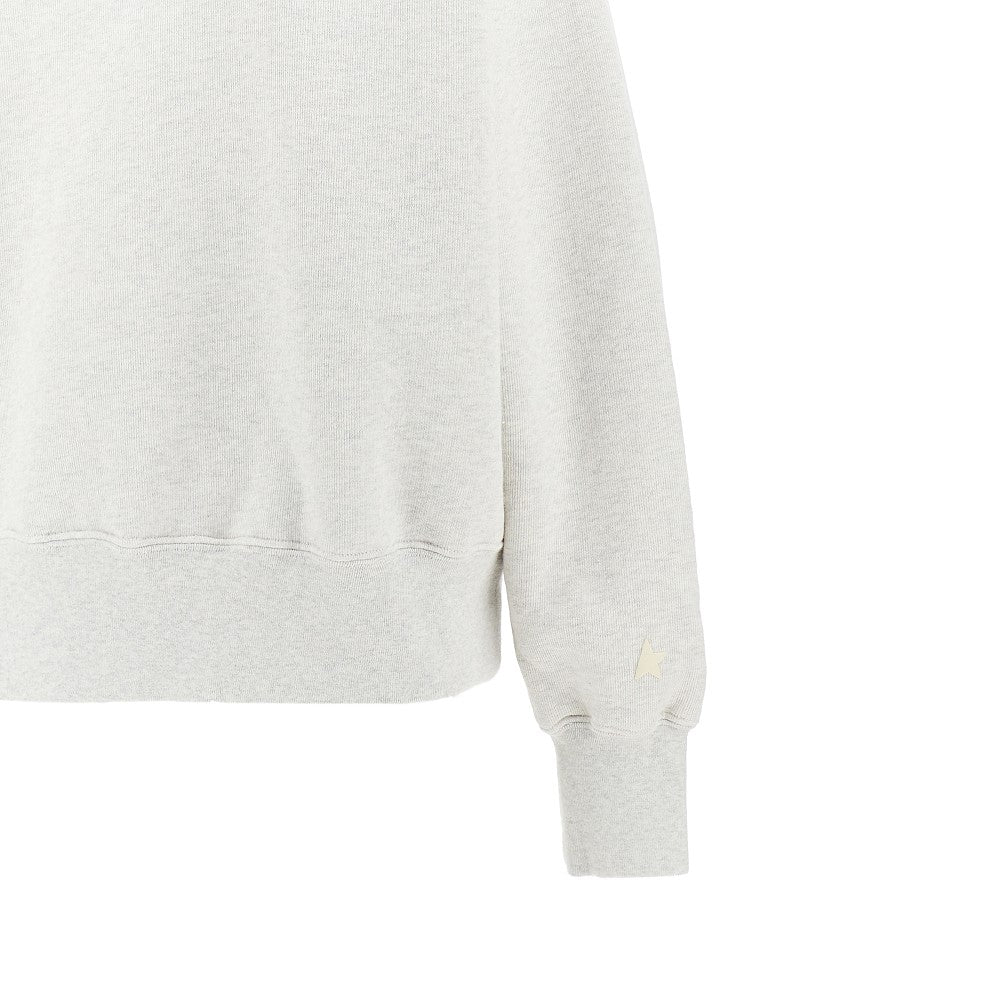 GOLDEN GOOSE XS crystals logo oversized sweatshirt