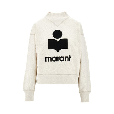 moby sweatshirt with flocked logo
