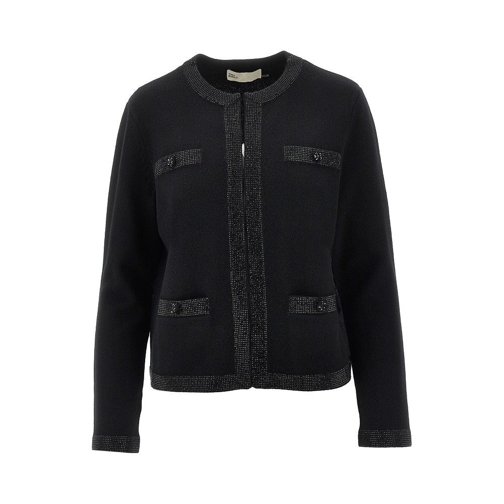 TORY BURCH M kendra wool-blend knitted cardigan