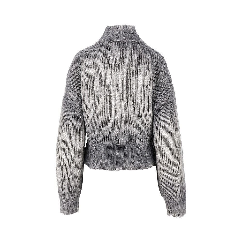 THE ATTICO 40 faded wool and cashmere cardigan