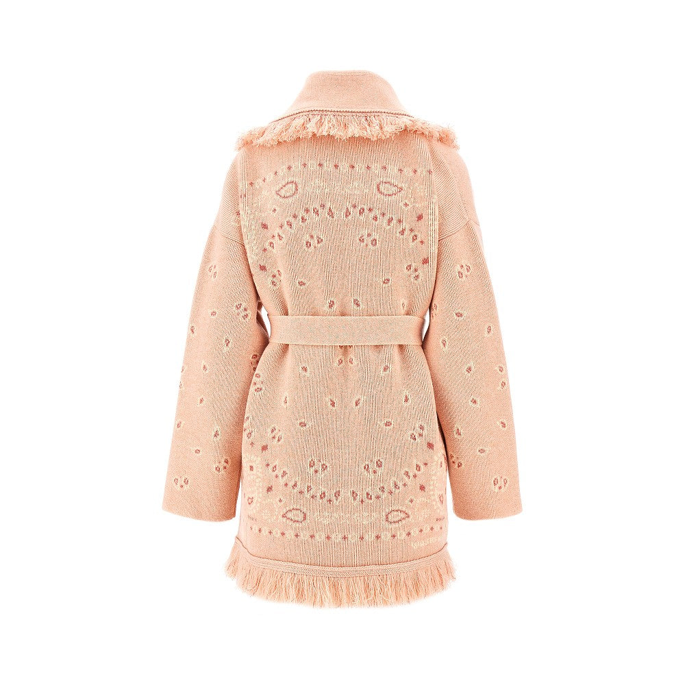 ALANUI S bandana jacquard cashmere blend cardigan