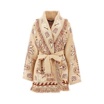 echoes of the island wool blend cardigan
