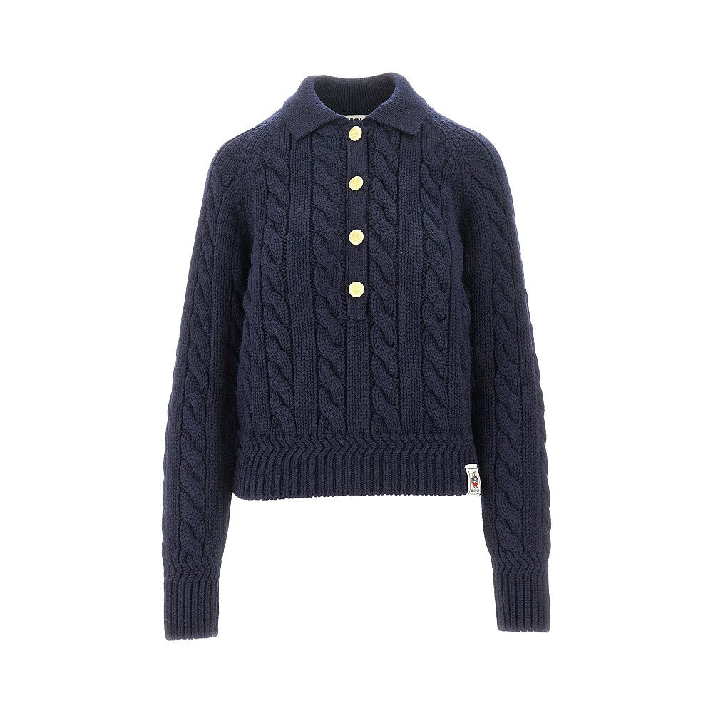BALLY 42 wool cable knit sweater
