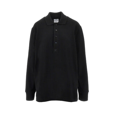 oversized piquet polo shirt