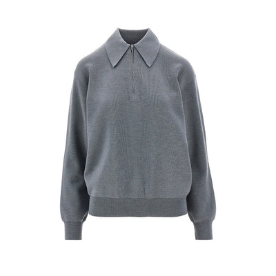 half-zip wool sweater