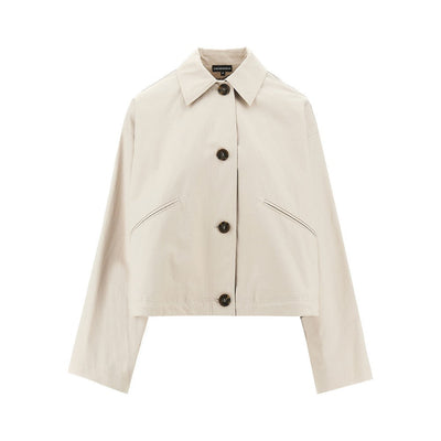 cotton gabardine blouson jacket