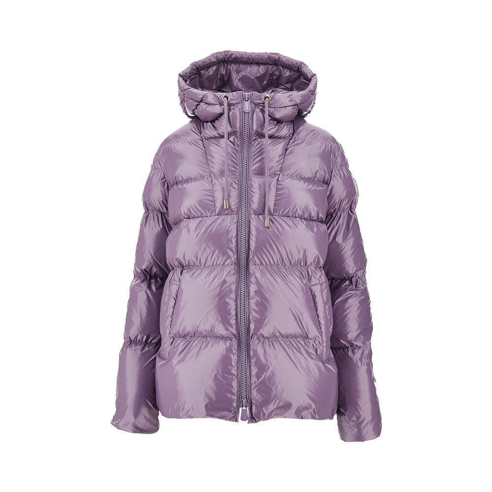 PINKO 42 glossy coated nylon down jacket