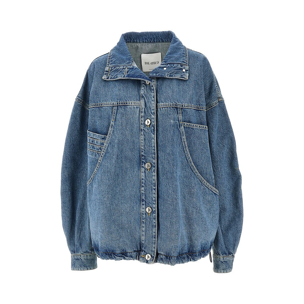 THE ATTICO 40 oversized denim blouson jacket