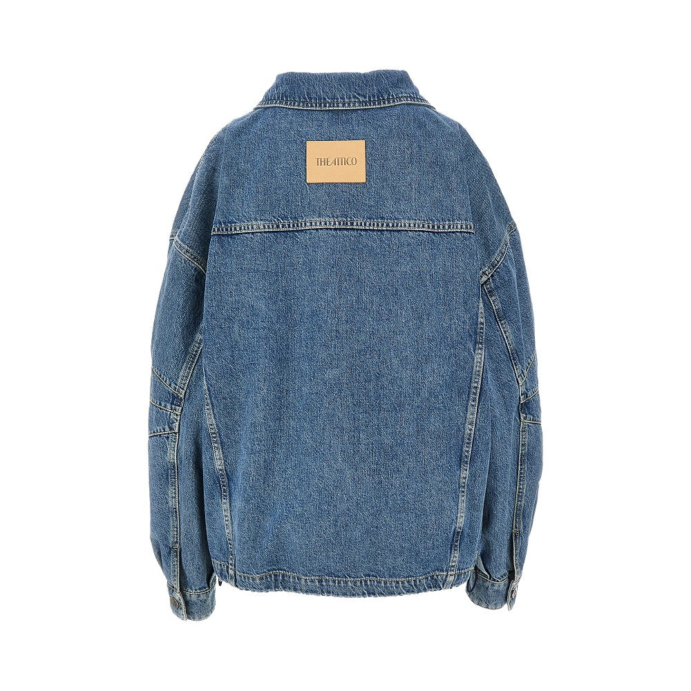 THE ATTICO 40 oversized denim blouson jacket