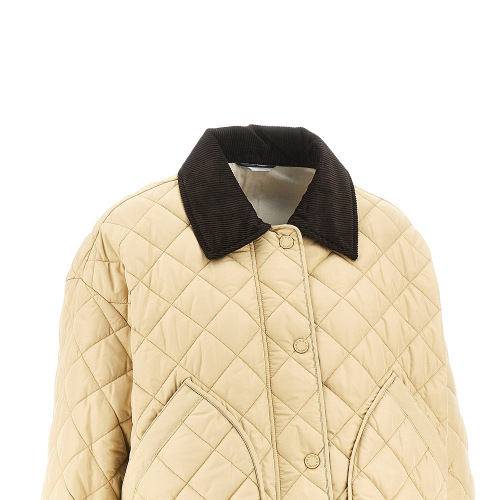 MAX MARA WEEKEND 44 quilted anti-drop fabric reversible jacket