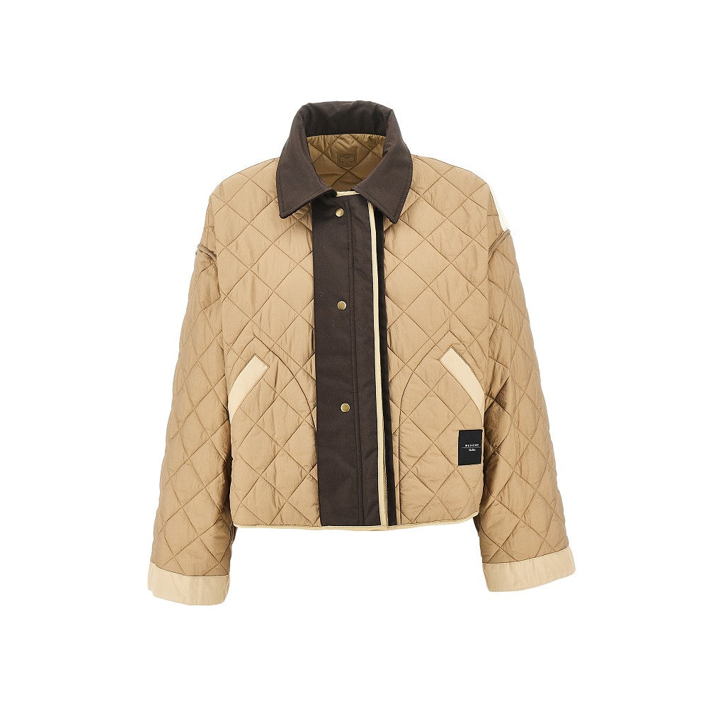 MAX MARA WEEKEND 44 quilted anti-drop fabric reversible jacket