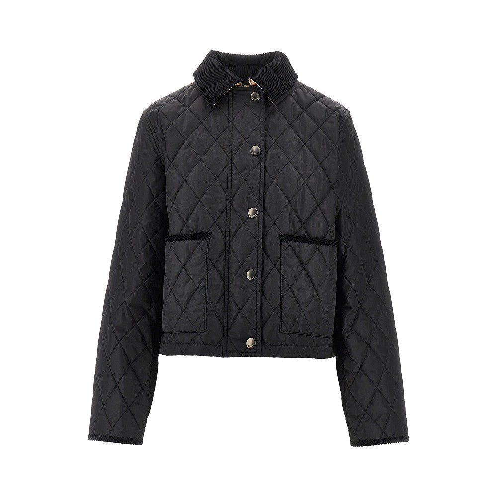 BURBERRY XS quilted jacket with corduroy details