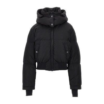 hooded short down jacket
