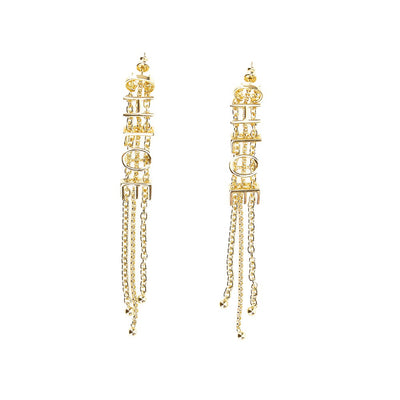 chloé mini belt earrings