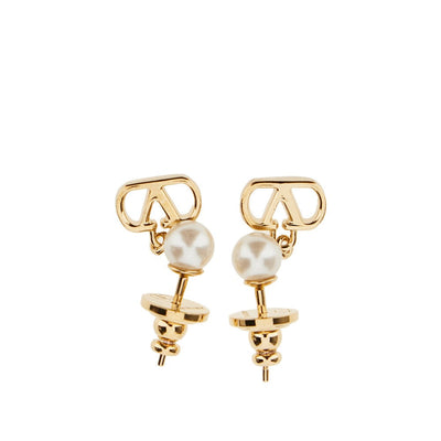 vlogo signature earring with pearl
